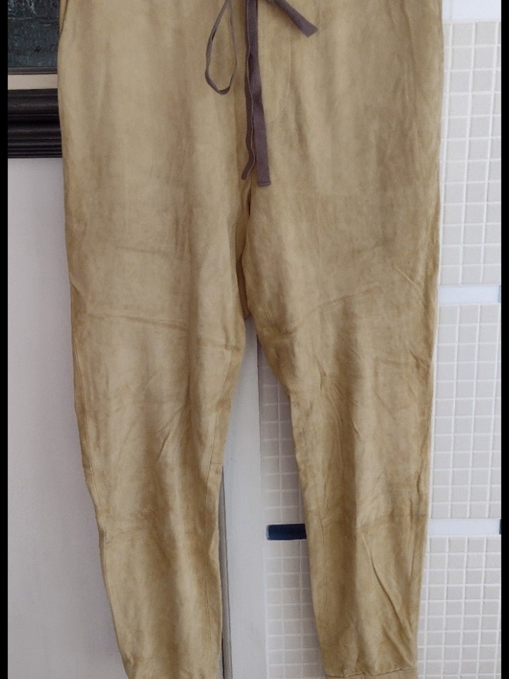 3.1 Phillip Lim Men's Drawstring Joggers in Light Tan